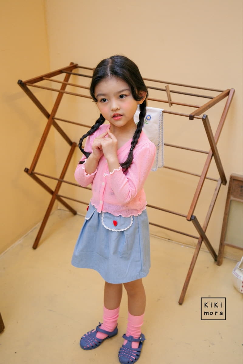 Kikimora - Korean Children Fashion - #childofig - Denim Wrap Shorts - 3