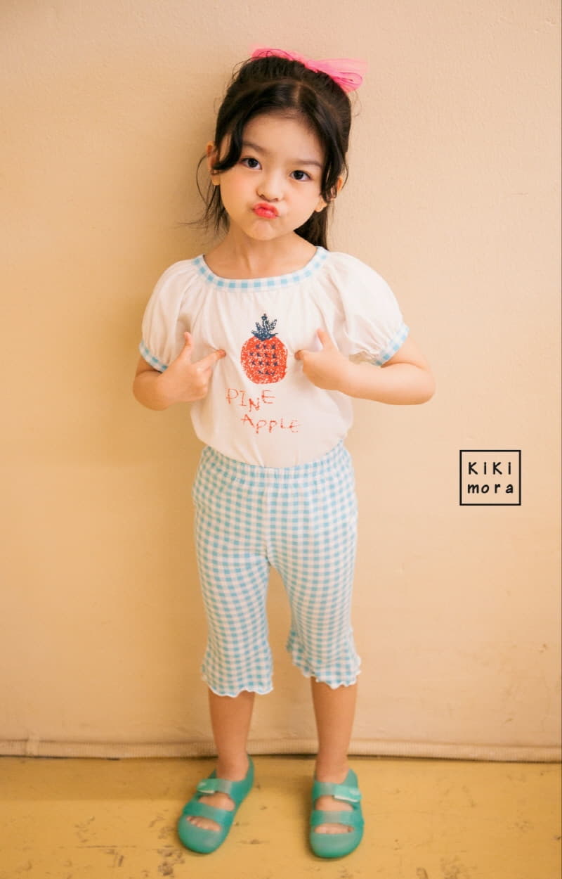 Kikimora - Korean Children Fashion - #childofig - Check Capri Pants - 2