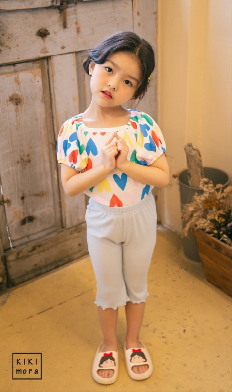 Kikimora - Korean Children Fashion - #childrensboutique - Heart Puff Tee - 5