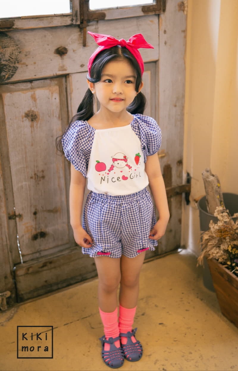Kikimora - Korean Children Fashion - #designkidswear - Check Ribbon Shorts