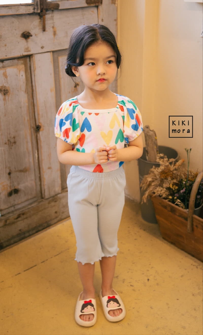 Kikimora - Korean Children Fashion - #designkidswear - Heart Puff Tee - 6