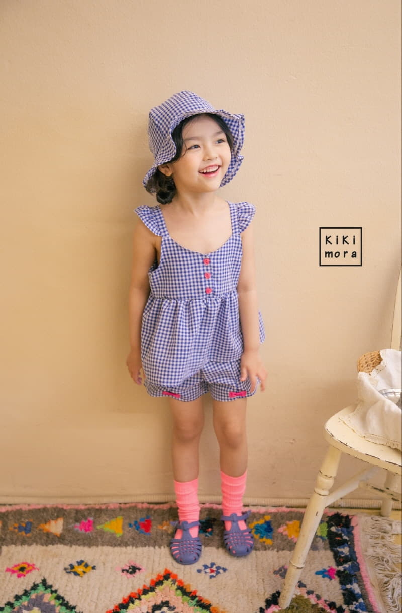 Kikimora - Korean Children Fashion - #discoveringself - Check Ribbon Shorts - 2