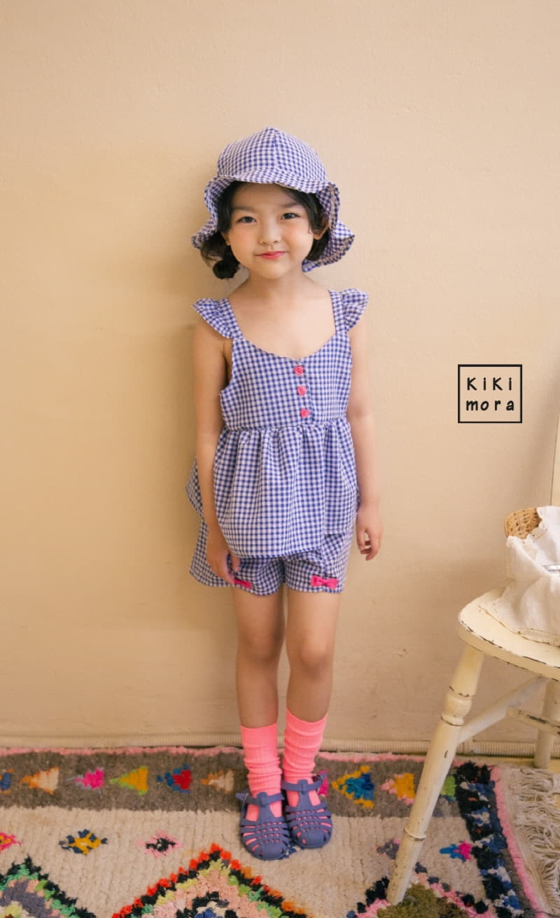 Kikimora - Korean Children Fashion - #fashionkids - Check Ribbon Shorts - 3