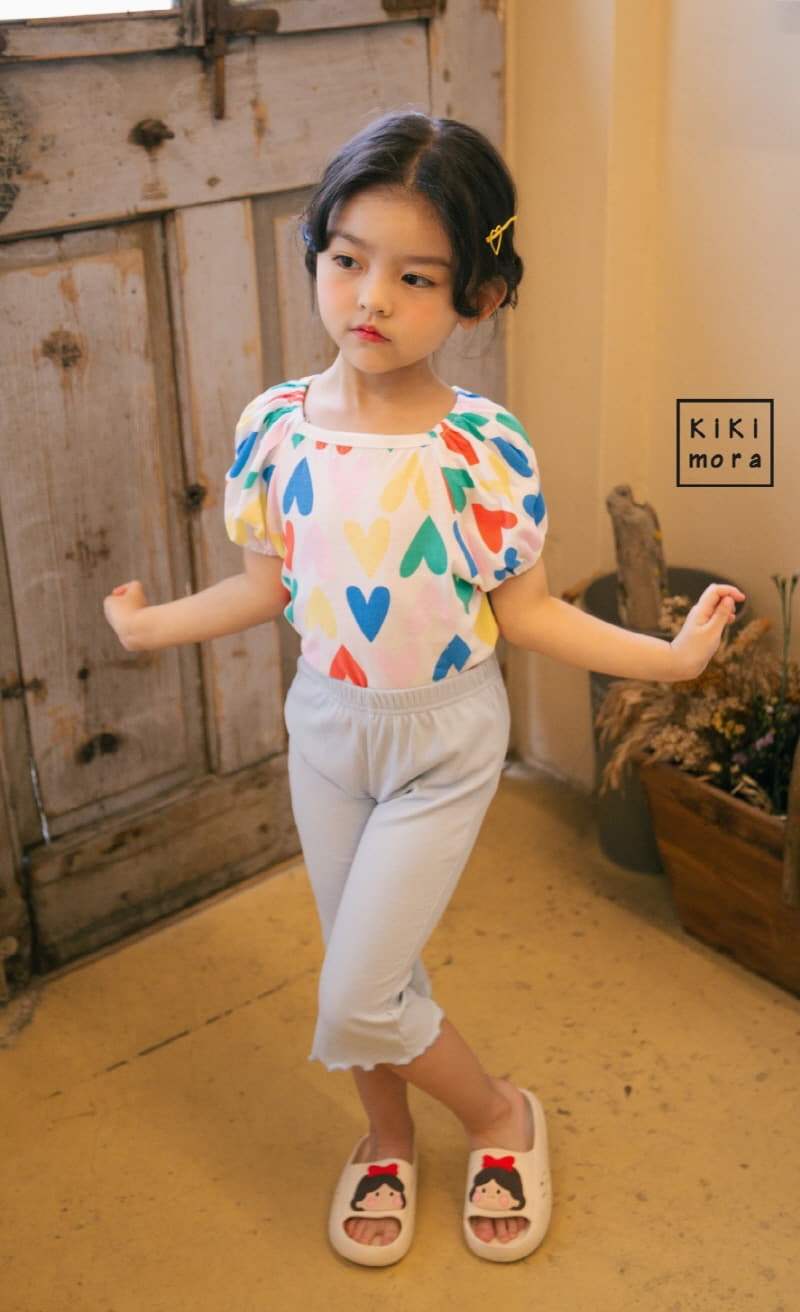 Kikimora - Korean Children Fashion - #fashionkids - Heart Puff Tee - 8