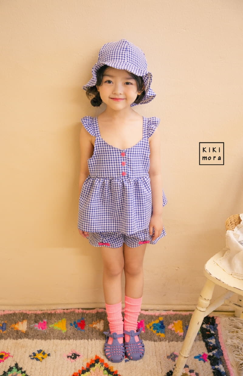 Kikimora - Korean Children Fashion - #fashionkids - Check Ribbon Shorts - 4