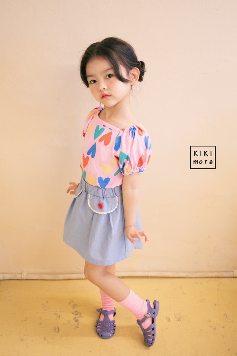 Kikimora - Korean Children Fashion - #kidsshorts - Denim Wrap Shorts - 8