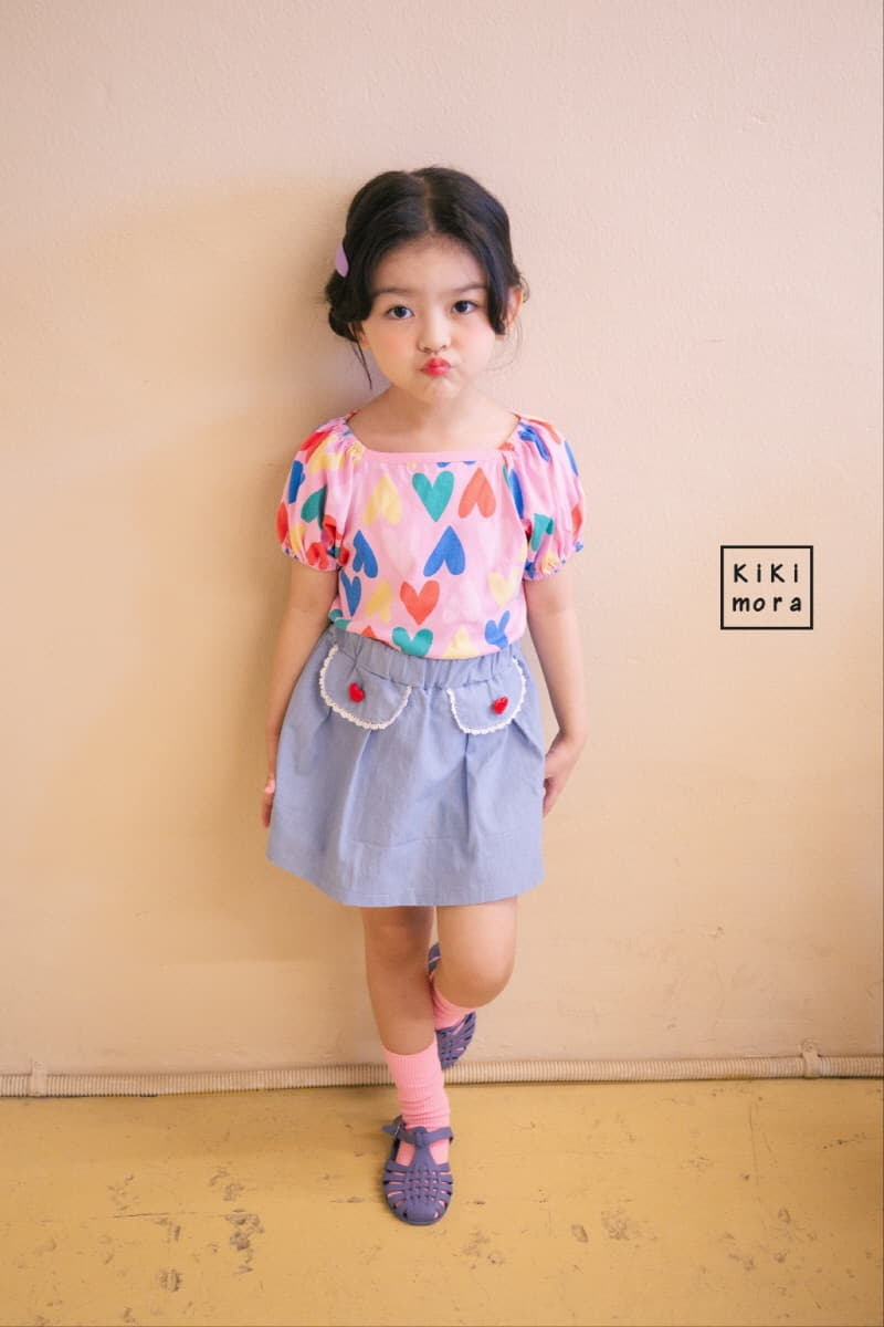 Kikimora - Korean Children Fashion - #kidsstore - Denim Wrap Shorts - 9