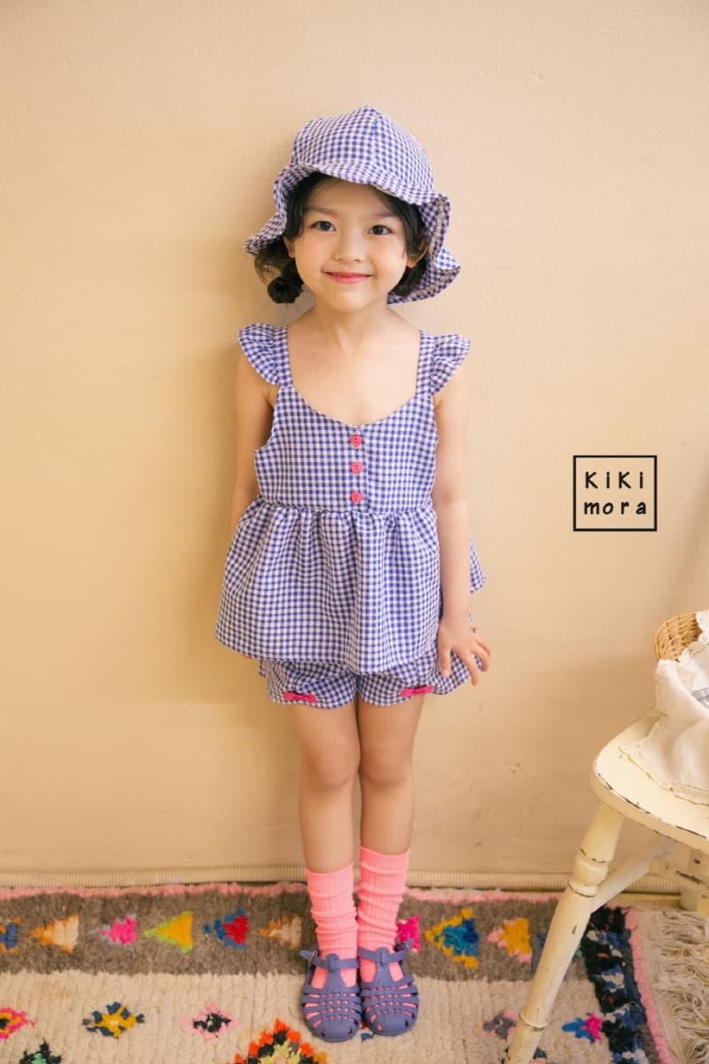 Kikimora - Korean Children Fashion - #kidzfashiontrend - Check Ribbon Shorts - 6