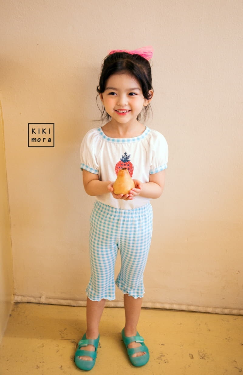 Kikimora - Korean Children Fashion - #kidzfashiontrend - Check Capri Pants - 9