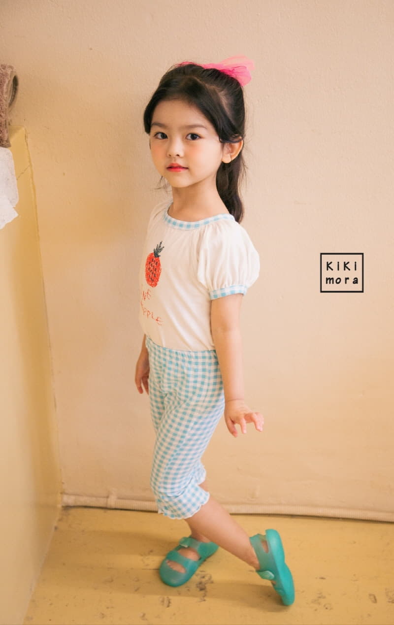 Kikimora - Korean Children Fashion - #littlefashionista - Check Capri Pants - 11