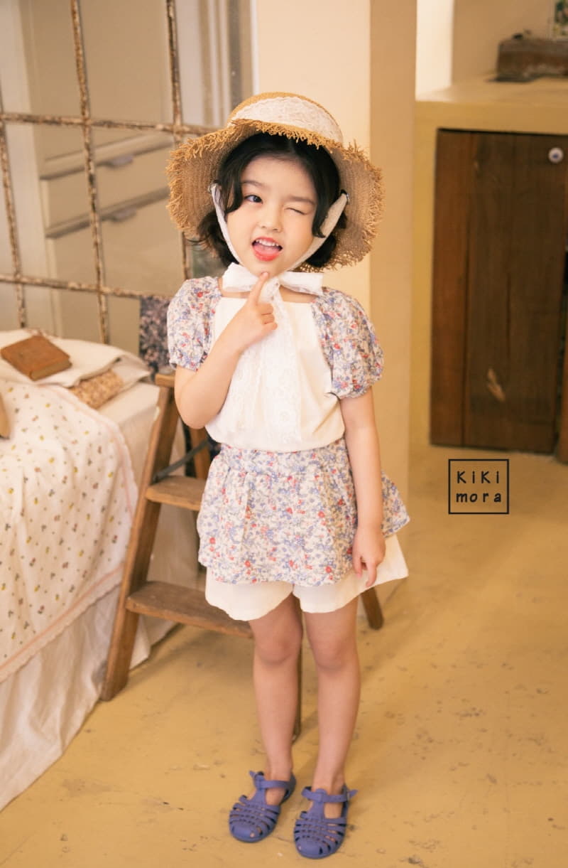 Kikimora - Korean Children Fashion - #magicofchildhood - Small Flower Puff Tee - 11