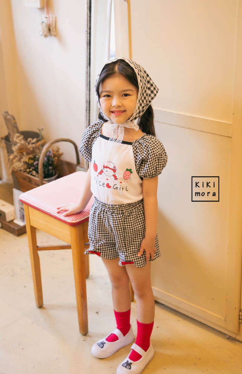 Kikimora - Korean Children Fashion - #magicofchildhood - Check Ribbon Shorts - 9
