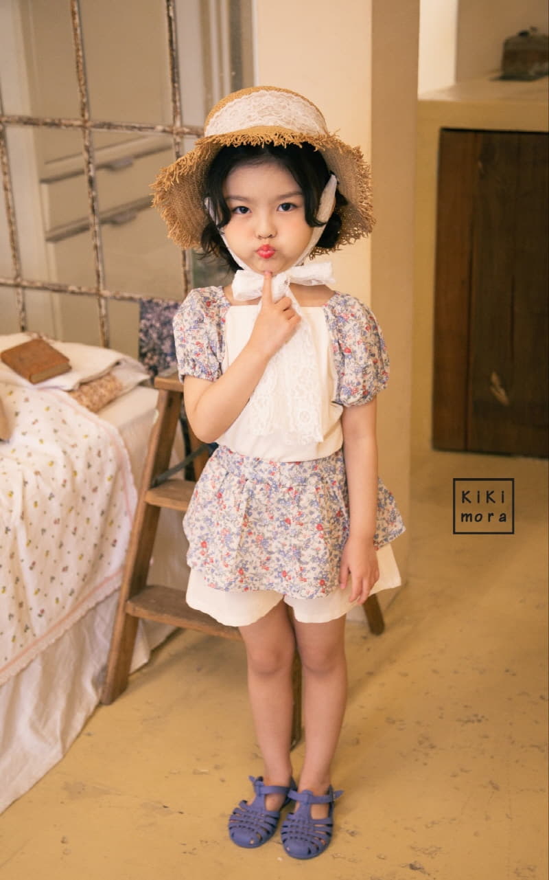 Kikimora - Korean Children Fashion - #minifashionista - Small Flower Puff Tee - 12