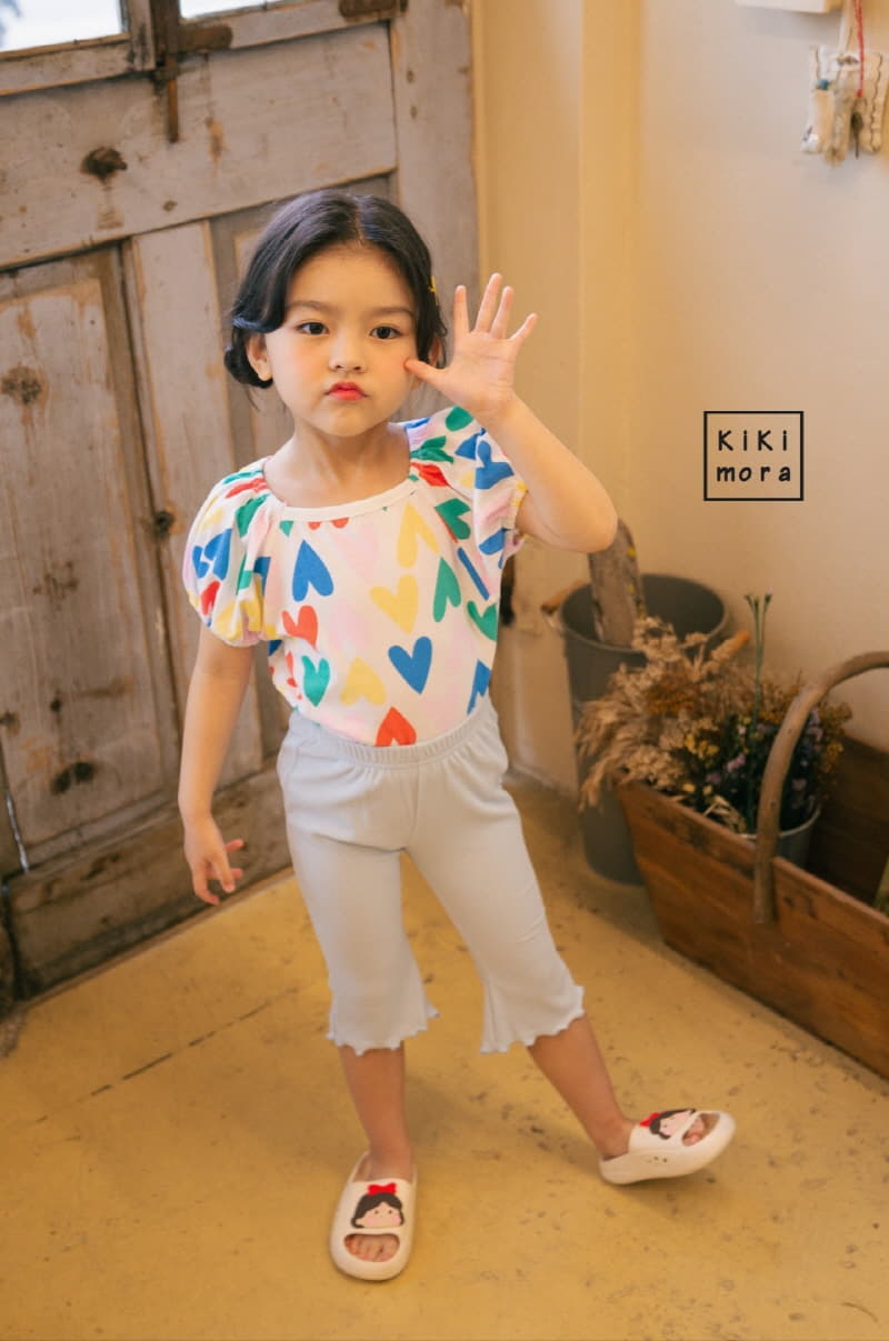 Kikimora - Korean Children Fashion - #minifashionista - Heart Puff Tee