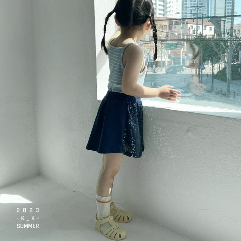 Kk - Korean Children Fashion - #Kfashion4kids - Sweet Crop String Sleeveless - 5