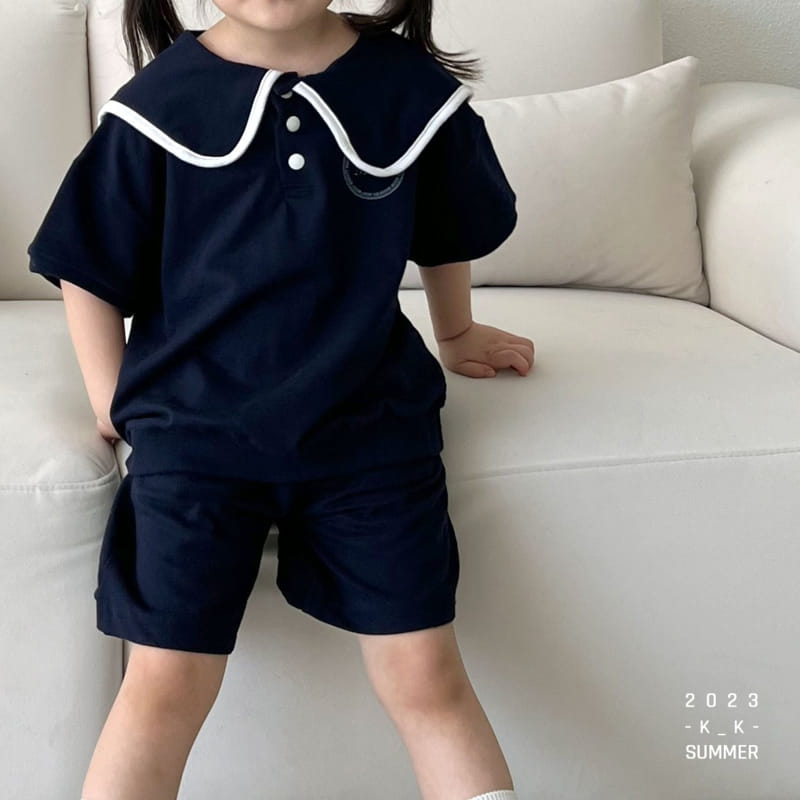 Kk - Korean Children Fashion - #childofig - Eddie Top Bottom Set - 6