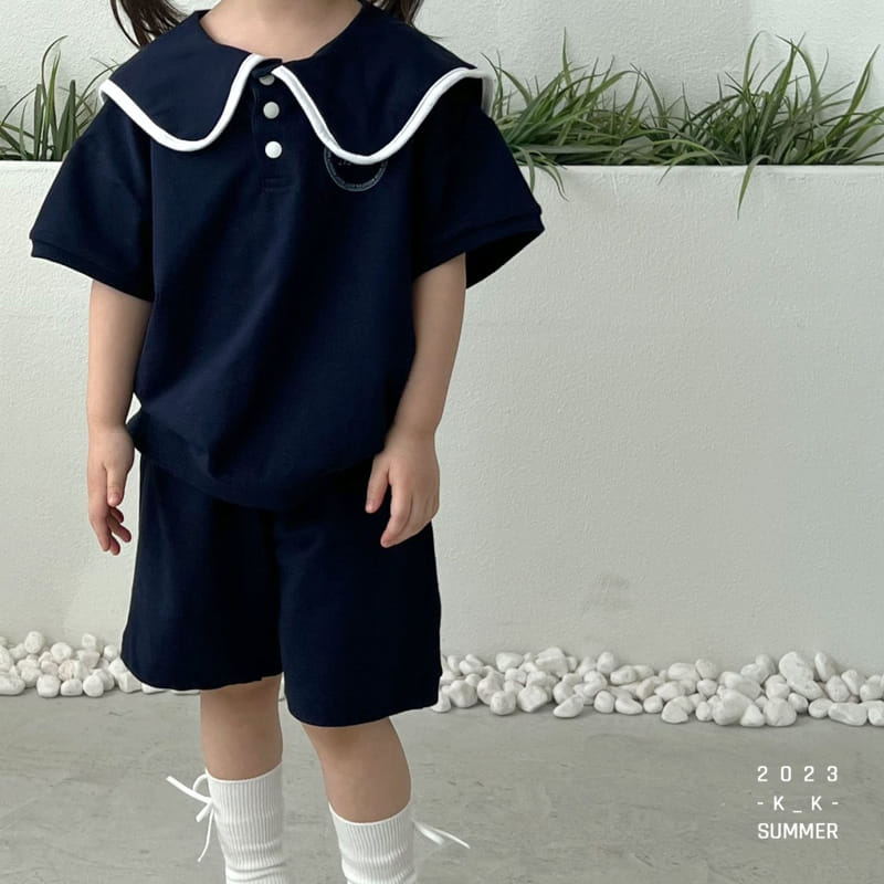 Kk - Korean Children Fashion - #discoveringself - Eddie Top Bottom Set - 10