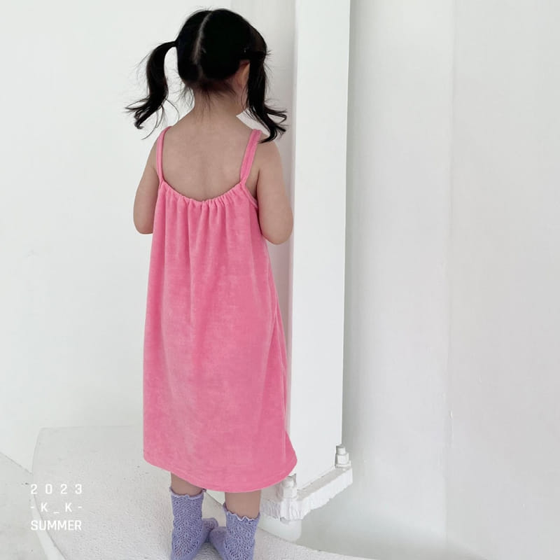Kk - Korean Children Fashion - #discoveringself - Pink Shirring One-piece - 11