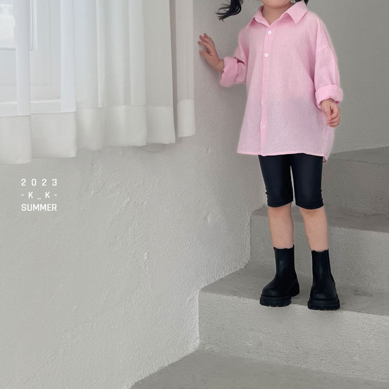 Kk - Korean Children Fashion - #fashionkids - Leather Leggings - 9