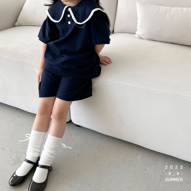 Kk - Korean Children Fashion - #kidsshorts - Eddie Top Bottom Set - 12