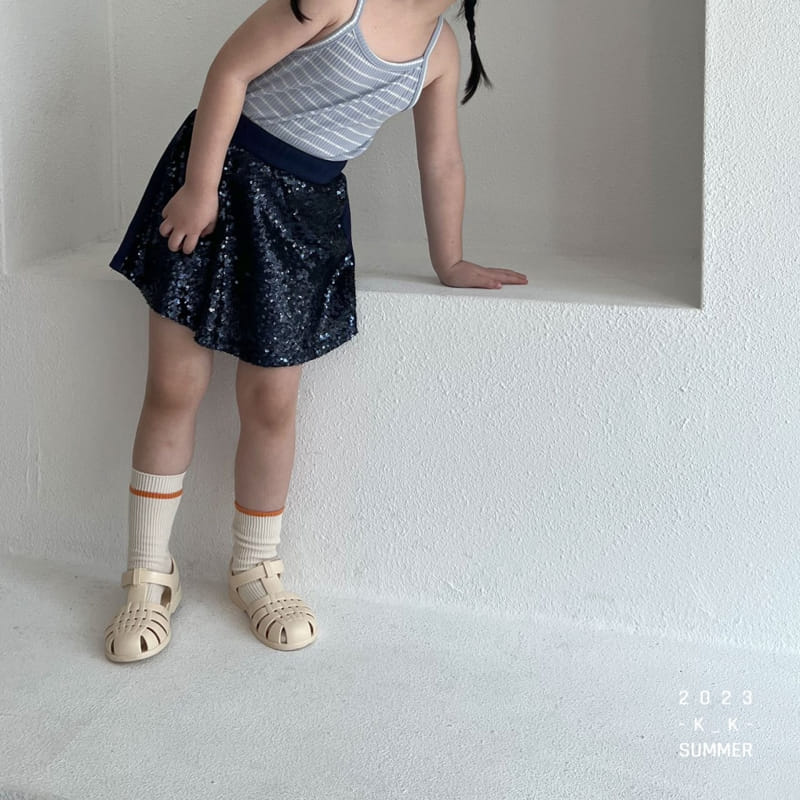 Kk - Korean Children Fashion - #kidsshorts - bling Skirt Pants - 5