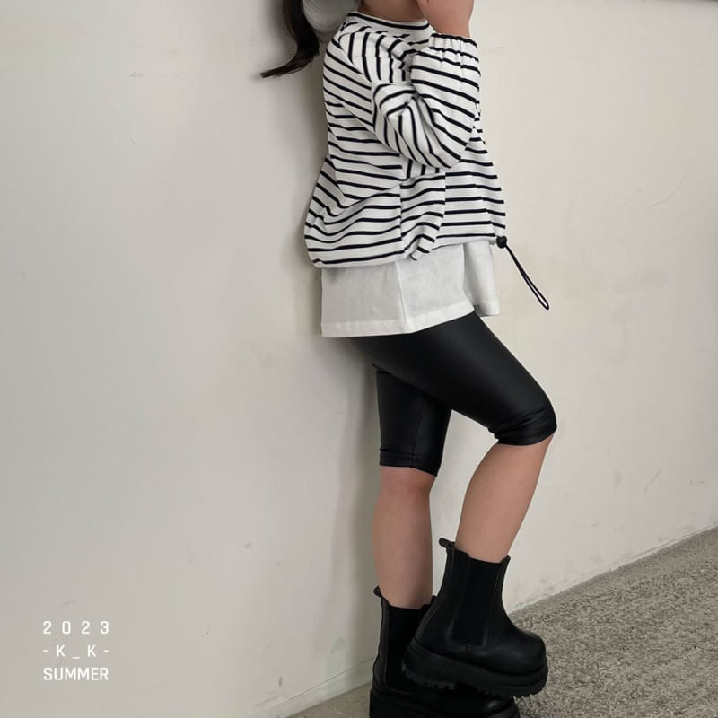 Kk - Korean Children Fashion - #kidzfashiontrend - Leather Leggings - 12