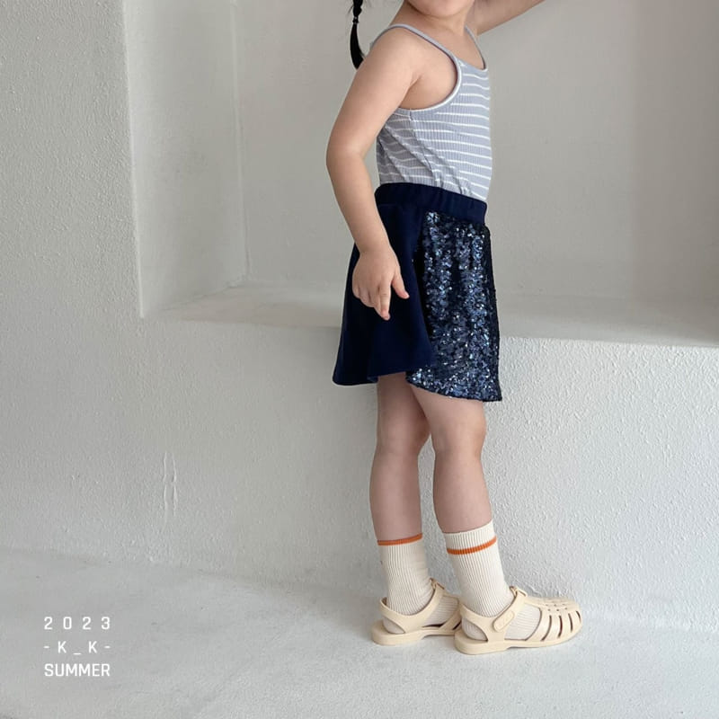 Kk - Korean Children Fashion - #kidzfashiontrend - bling Skirt Pants - 7