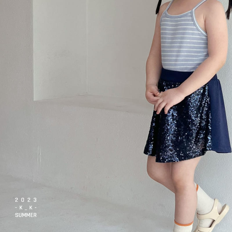 Kk - Korean Children Fashion - #littlefashionista - Sweet Crop String Sleeveless - 6