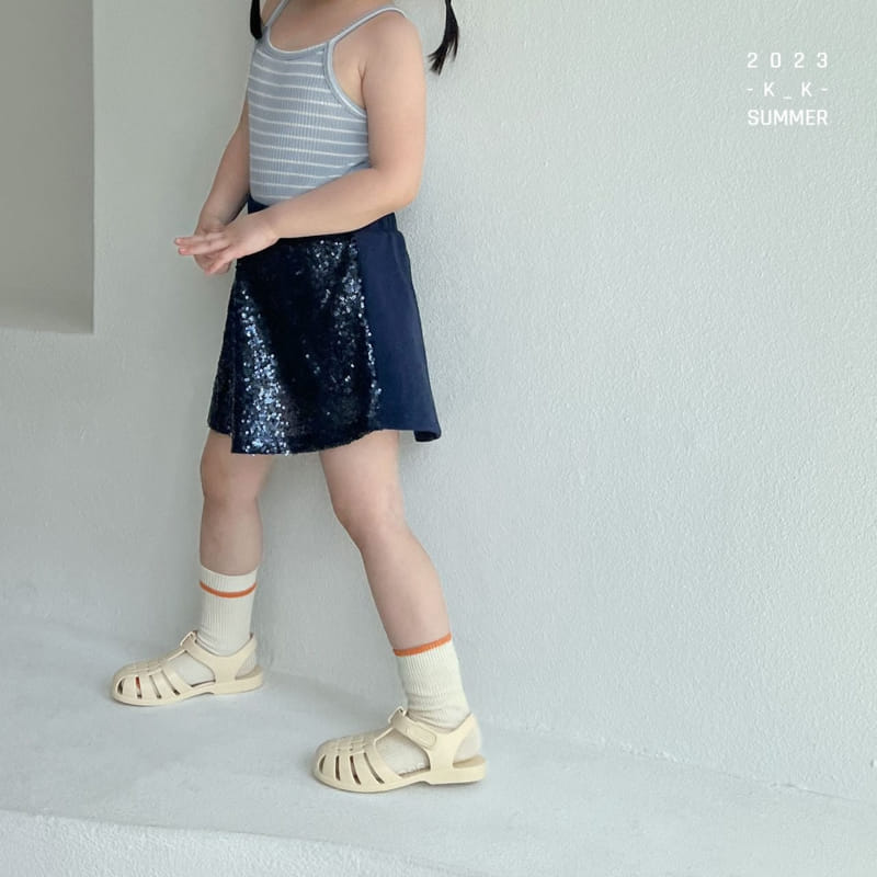 Kk - Korean Children Fashion - #littlefashionista - bling Skirt Pants - 9