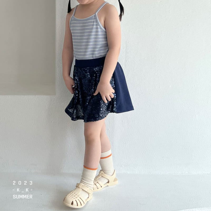 Kk - Korean Children Fashion - #minifashionista - Sweet Crop String Sleeveless - 8