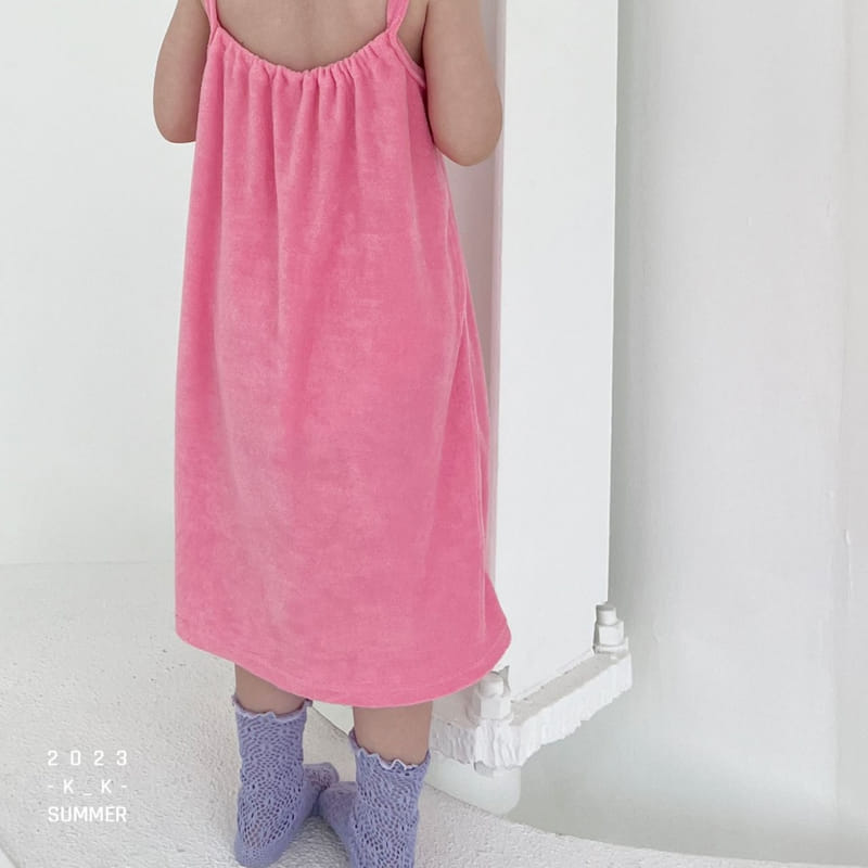 Kk - Korean Children Fashion - #prettylittlegirls - Pink Shirring One-piece - 6