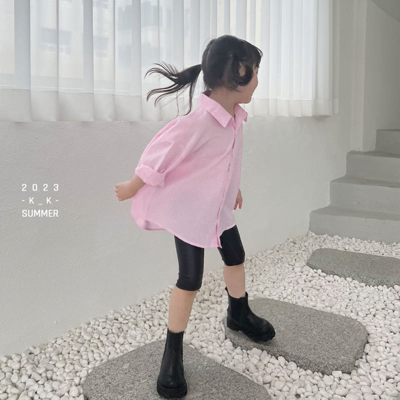 Kk - Korean Children Fashion - #toddlerclothing - Leather Leggings - 4