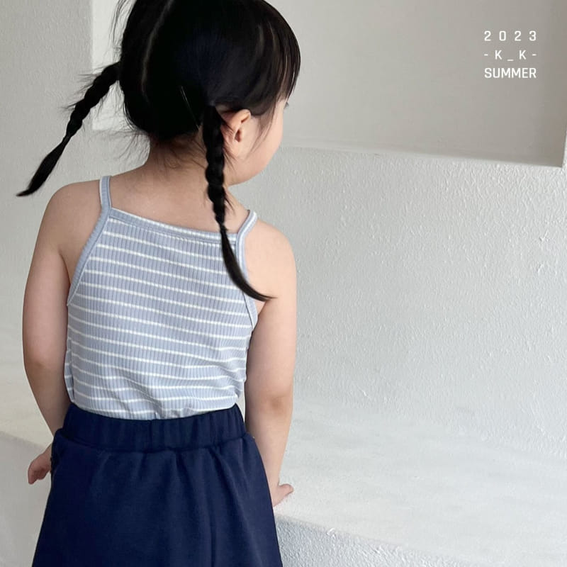 Kk - Korean Children Fashion - #toddlerclothing - Sweet Crop String Sleeveless - 11