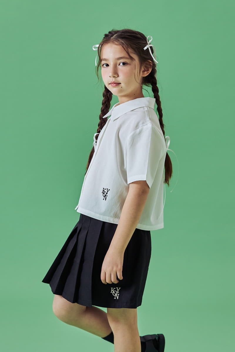 Kokoyarn - Korean Children Fashion - #kidsshorts - Logo Crop Blouse - 10