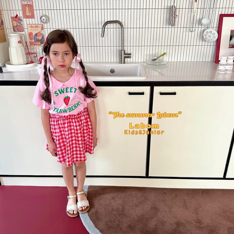 Labom - Korean Children Fashion - #toddlerclothing - Strawberry Tee - 4