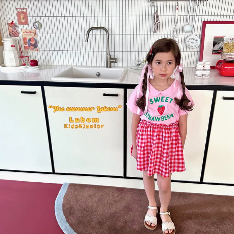 Labom - Korean Children Fashion - #todddlerfashion - Strawberry Tee - 2