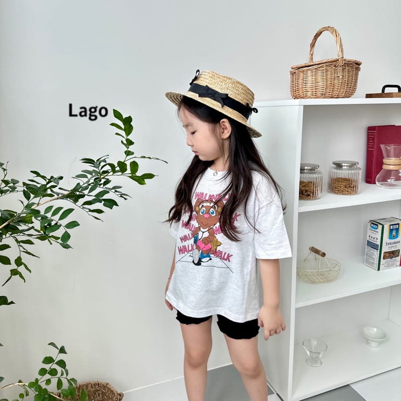 Lago - Korean Children Fashion - #Kfashion4kids - Waking Bear Tee - 8