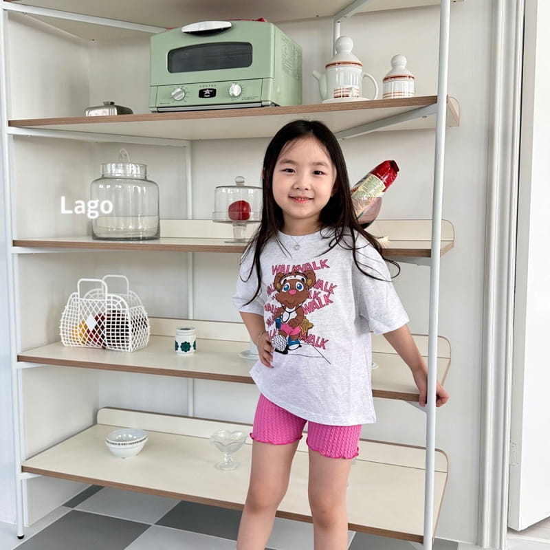 Lago - Korean Children Fashion - #childrensboutique - Waking Bear Tee