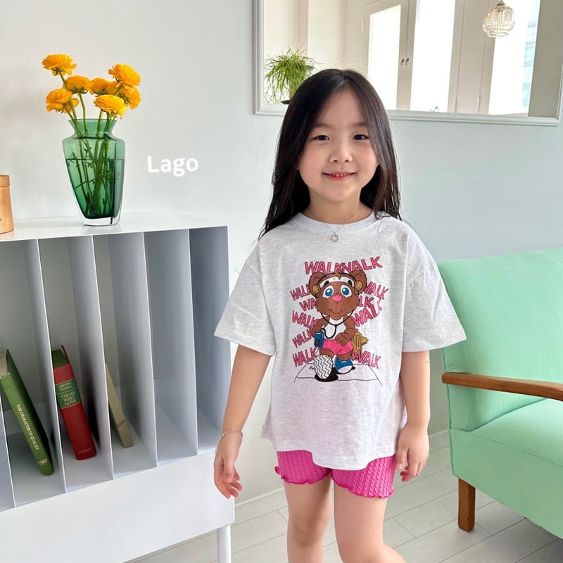 Lago - Korean Children Fashion - #discoveringself - Waking Bear Tee - 4