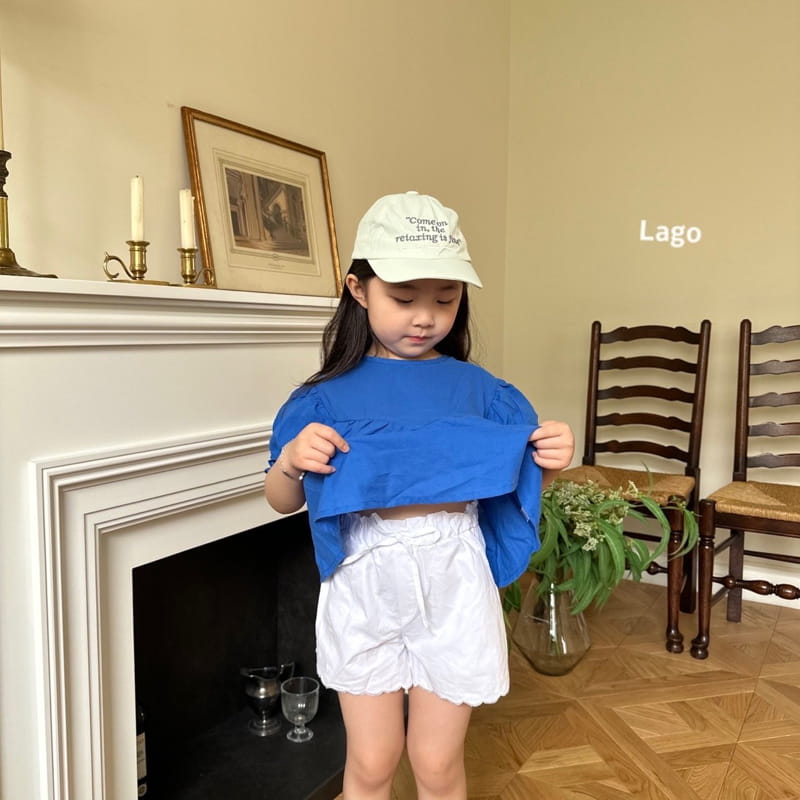Lago - Korean Children Fashion - #kidsshorts - V Frill Blouse - 3