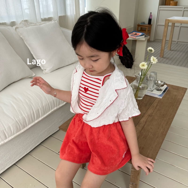 Lago - Korean Children Fashion - #kidsshorts - Pin Coat Shirt - 2