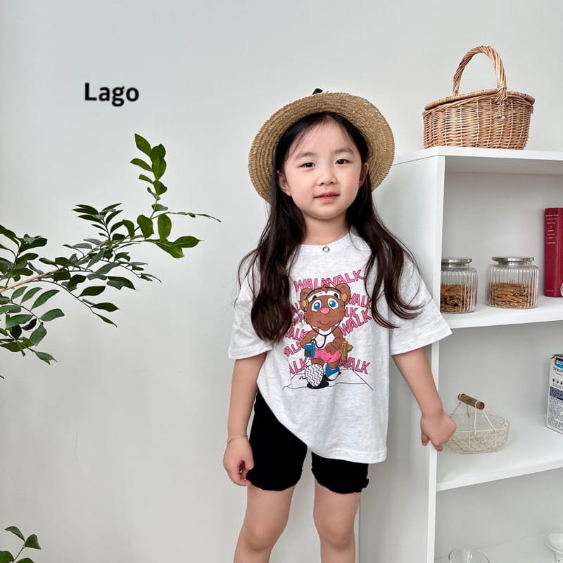 Lago - Korean Children Fashion - #kidzfashiontrend - Waking Bear Tee - 7