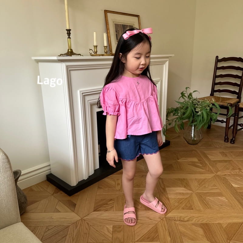 Lago - Korean Children Fashion - #littlefashionista - V Frill Blouse - 7