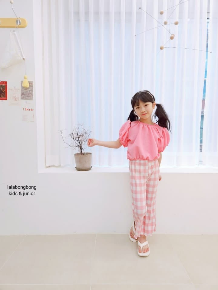 Lalabongbong - Korean Children Fashion - #childofig - Check Pleat Pants - 12
