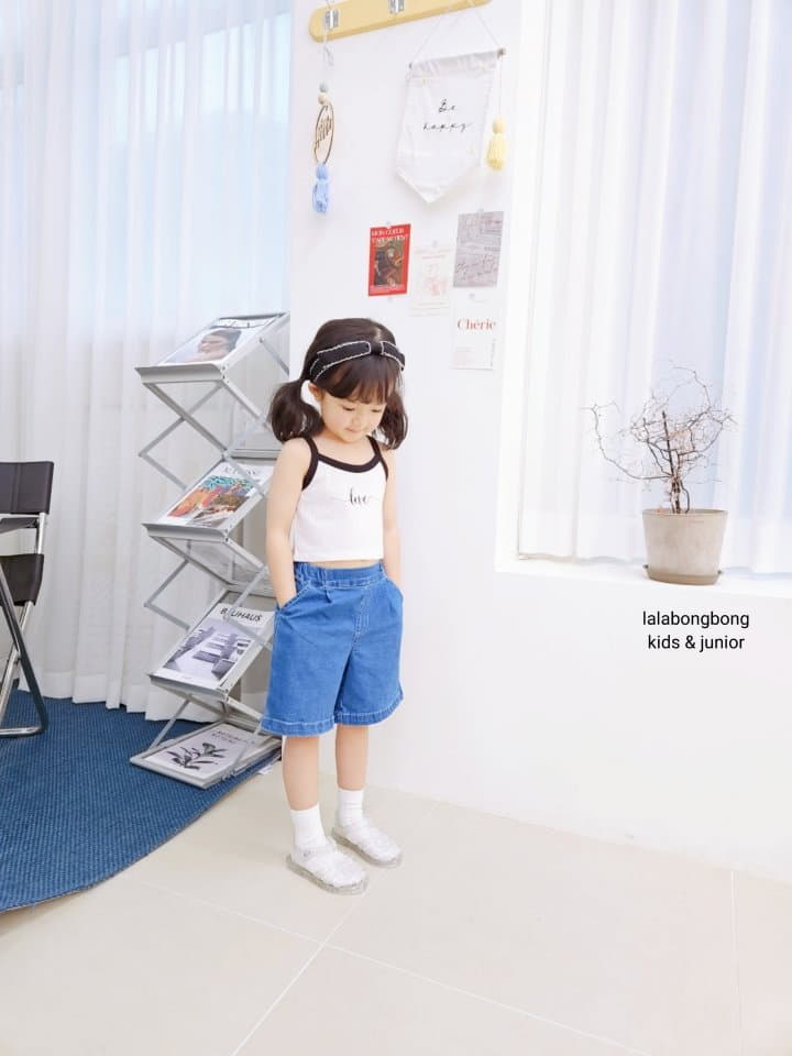 Lalabongbong - Korean Children Fashion - #fashionkids - Basic Jeans Shorts - 10