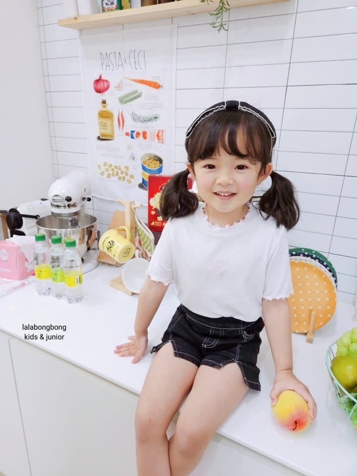 Lalabongbong - Korean Children Fashion - #fashionkids - Color Terry Tee - 9