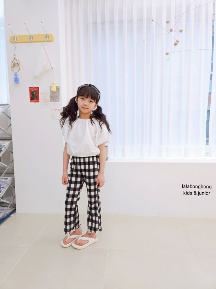 Lalabongbong - Korean Children Fashion - #kidsshorts - Check Pleat Pants