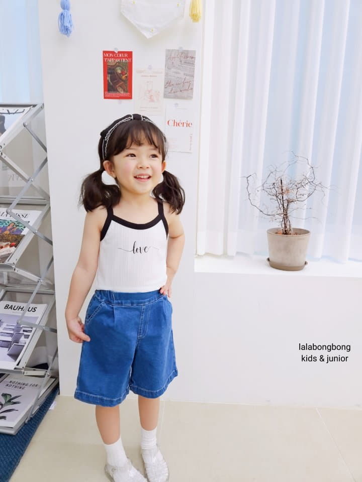 Lalabongbong - Korean Children Fashion - #kidsshorts - Basic Jeans Shorts - 11