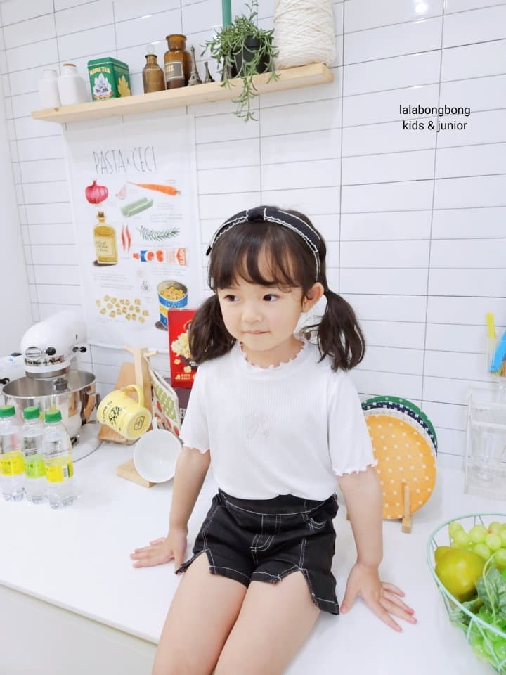 Lalabongbong - Korean Children Fashion - #kidsshorts - Color Terry Tee - 10