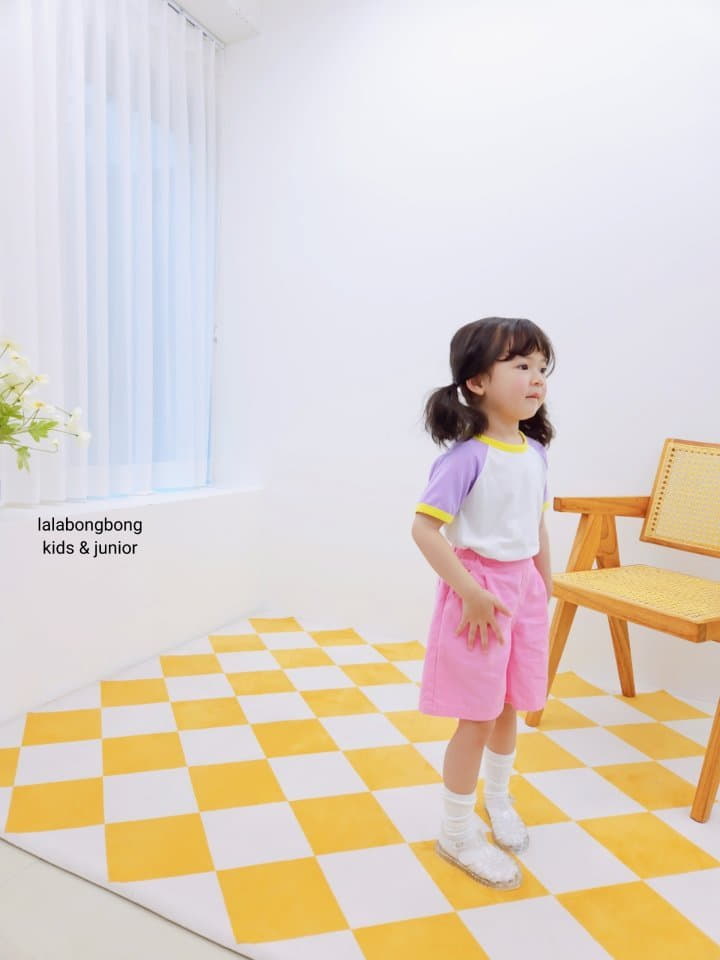 Lalabongbong - Korean Children Fashion - #kidsshorts - Color Tee - 9